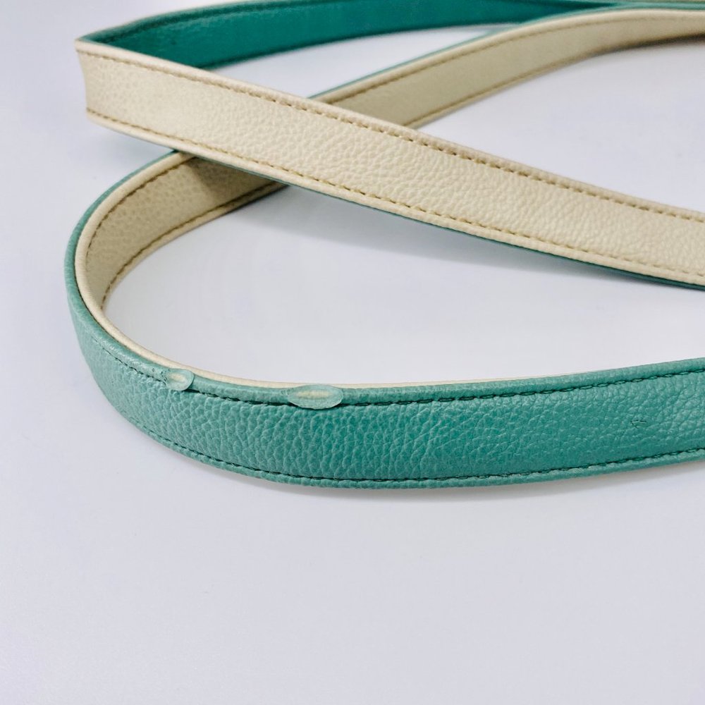 Stone & Co. Donna Mint and Cream Leather Tote Bag - Picture 8 of 8